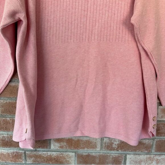 Talbots Knit Sweater Button Detail NEW Women’s Plus 3X Pink - Picture 11 of 11